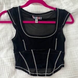 Mesh crop top